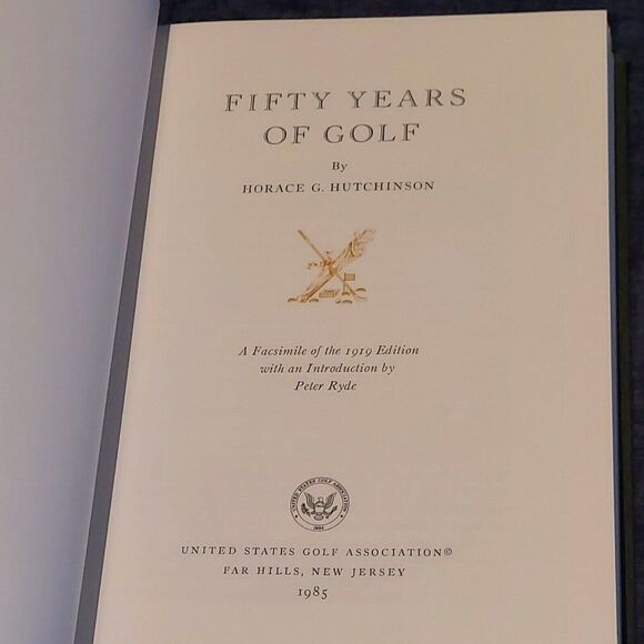 Fifty Years of Golf Book by Horace G. Hutchinson Vintage Ltd Ed Book HC w Case - Picture 9 of 12